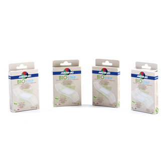 Packs of the four types of our eco-friendly BIO STRIP wound plasters