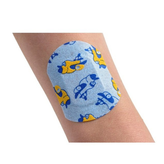 DROP 3D Boys, blue aeroplanes design - example of use on arm