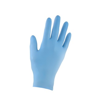 Photo du produit Gants à usage unique en nitrile, couleur bleu