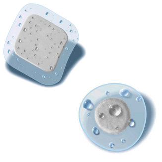 Produktbild der wasserfesten CUTIFLEX® ROUND & SQUARE Pflaster mit weißer Wundauflage