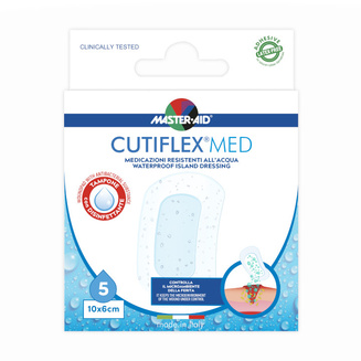 Product packaging for waterproof CUTIFLEX MED shower plasters