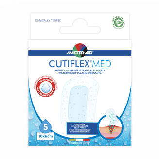 Envase del producto apósitos para la ducha resistentes al agua CUTIFLEX MED