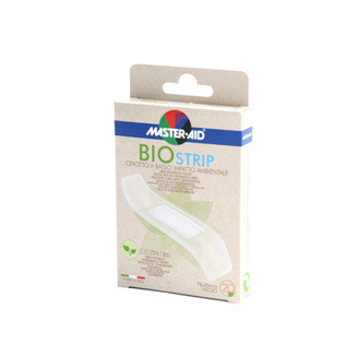 Pack of the eco-friendly BIO STRIP wound plasters in the medio version