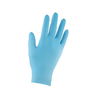 Photo du produit Gants à usage unique en nitrile, couleur opale/bleu turquoise