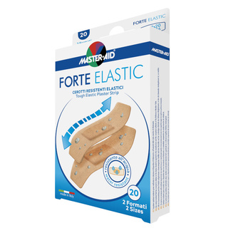 Pack of the durable FORTE ELASTIC finger plasters in the 2-size version