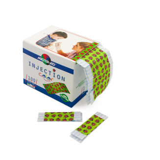 Injection color injection plasters with ladybird design - packaging and plaster strips