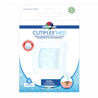 Envase del producto apósitos para la ducha resistentes al agua CUTIFLEX MED