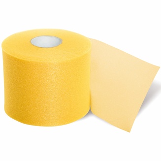 Yellow SALVAPELLE underwrap tape on a roll