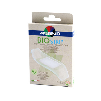 Envase de los apósitos respetuosos con el medio ambiente BIO STRIP en la variante de super