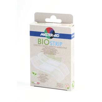 Pack of the eco-friendly BIO STRIP wound plasters in the two-size version