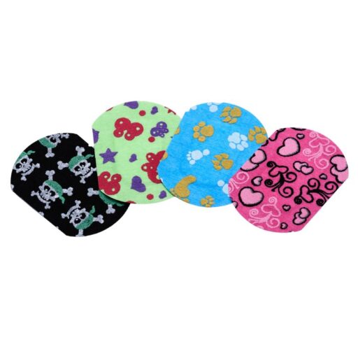 Vier Kinderpflaster mit Motiven Totenkopf, Schmetterlinge und Sterne, Fußabdrücke, Herzen – DROP 3D Boys & Girls