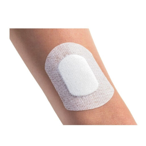 Drop Med Wundpflaster auf dem Arm aufgebracht