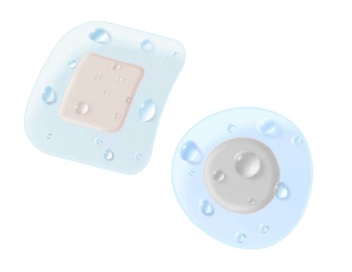 Produktbild der wasserfesten CUTIFLEX® ROUND & SQUARE Pflaster mit weißer Wundauflage
