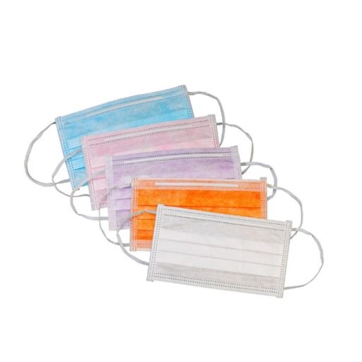 Mask for single use in various colours