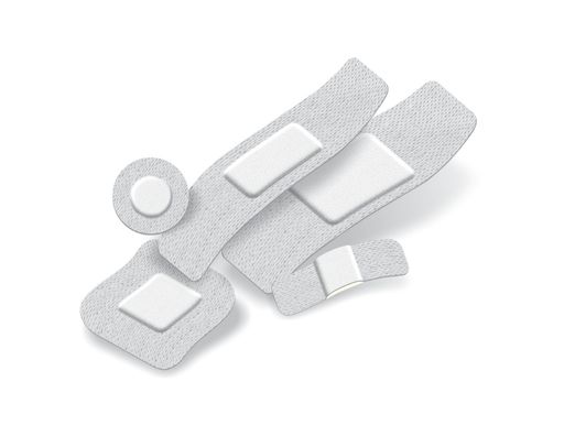 Quadra Med Abbildung der Pflastervarianten der VE 5 Formate