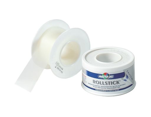 Rollstick transparentes Spulenpflaster mit Schnappring Produktbild